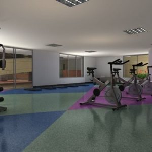 VINIL EN ROLLO PARA GIMNASIO